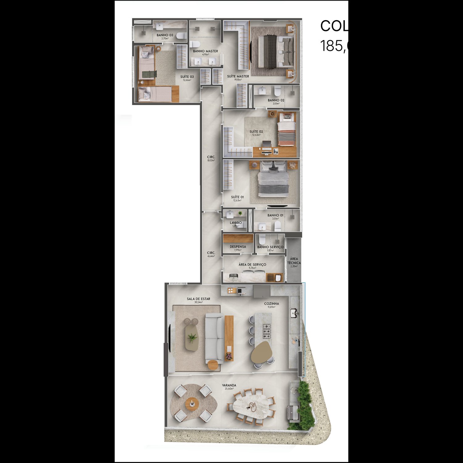 Planta 4 Suites — Salt by Grand